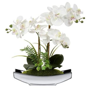Latex Fake Flower Orchid  Flowers Real Touch Plant Centerpiece UK·