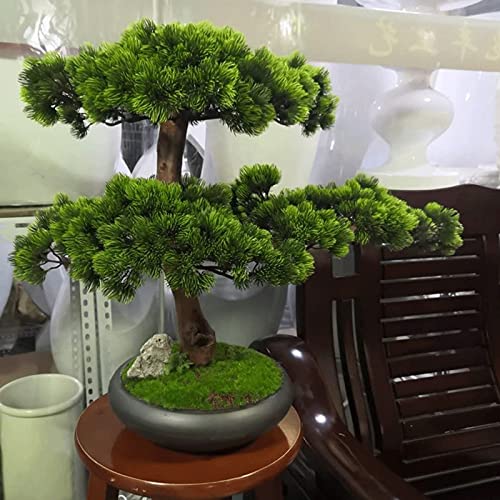 Realistic Artificial Plant Bonsai Fake Flower Potted Home Hotel Garden Decor Gif 
