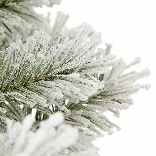 wilko 7 Feet Flocked Fir Artificial Christmas Tree, Snow Flocked Tree