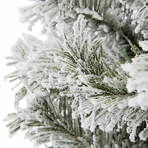 wilko 7 Feet Flocked Fir Artificial Christmas Tree, Snow Flocked Tree