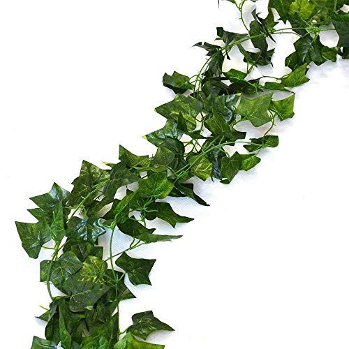 12 Pack 84 Ft Artificial Garland Fake Foliage Artificial Ivy Vine Ivy Leaves Garland Artificial