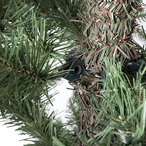 Charles Bentley 6ft Faux Nordic Spruce Hinged Christmas Tree Quick Easy