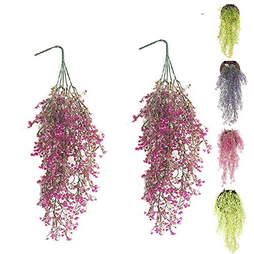 Eyand 2pcs Artificial Hanging Vine Plants Outdoor Indoor Fake Hanging